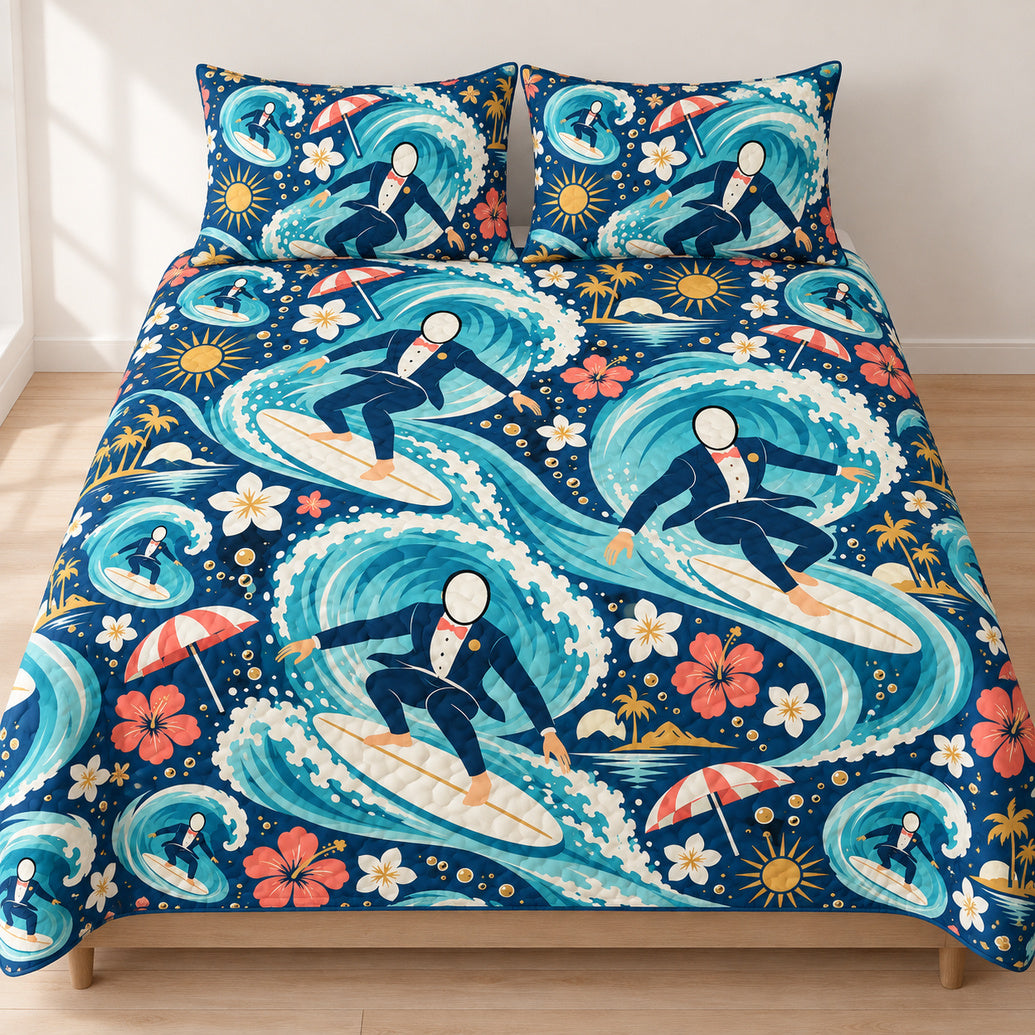 Pacific Groom Breaks Bedroom Bedding Set