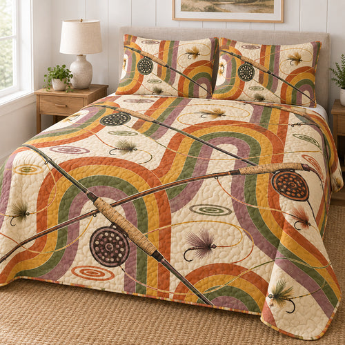 Sunset Fly Rod Archive Bedding Set