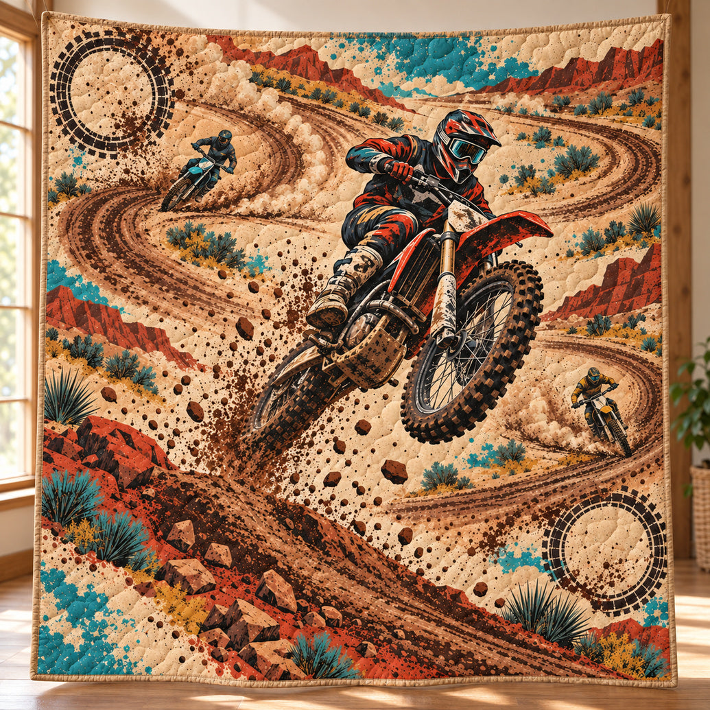 Roost & Rubber Trails Quilt Blanket