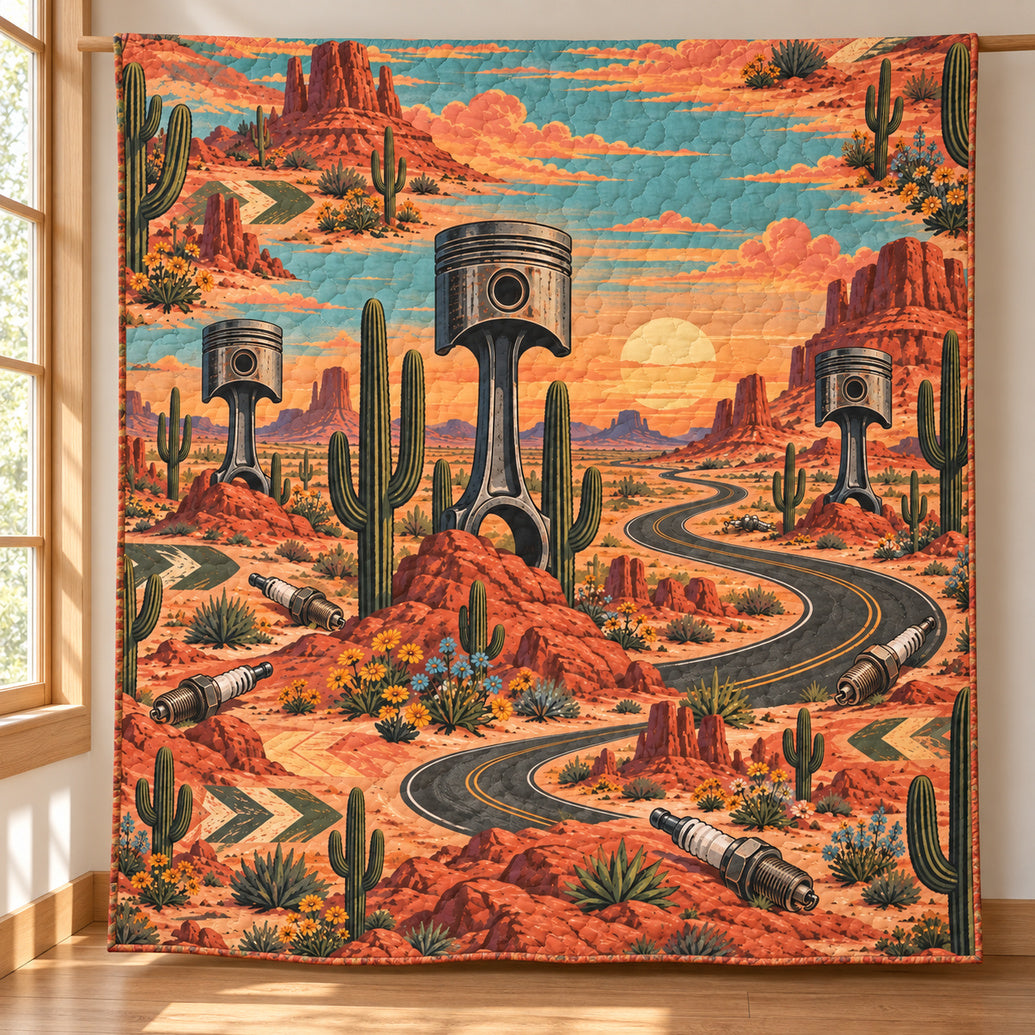 Saguaro Valve Roadhouse Quilt Blanket
