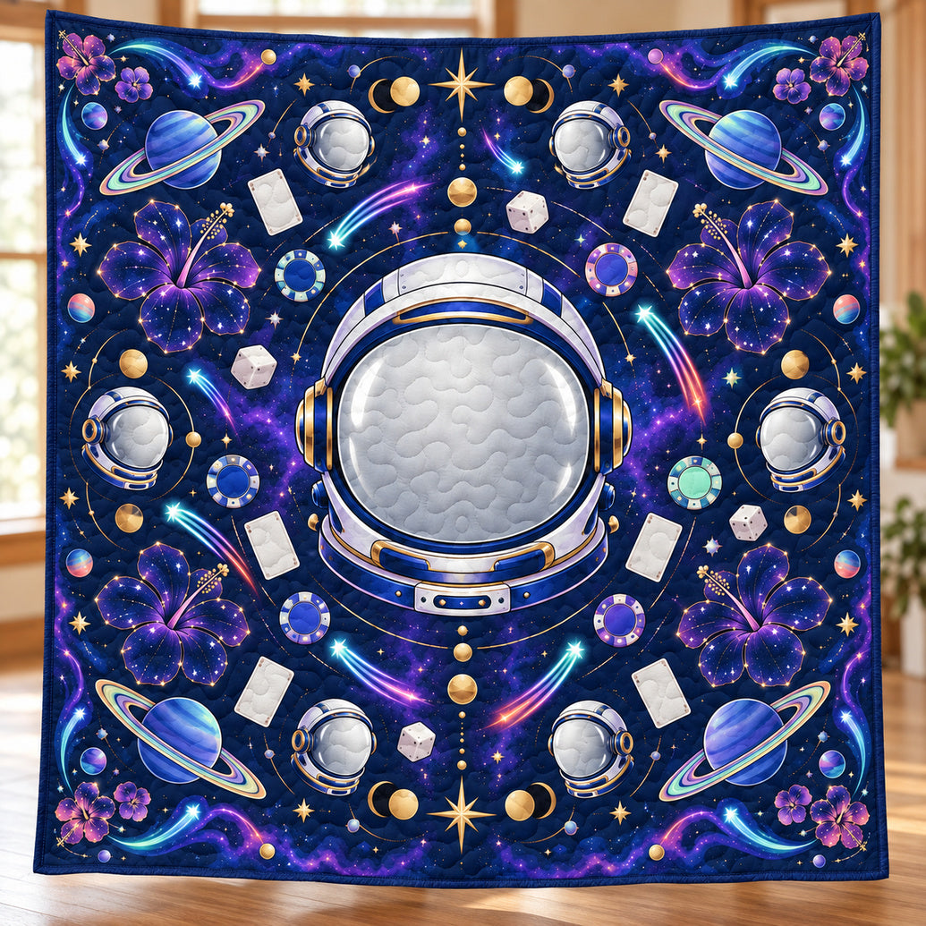 Orbiting Helmet Odds Bedroom Quilt Blanket