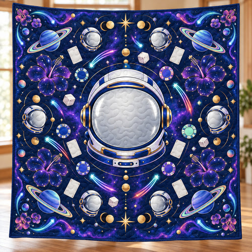 Orbiting Helmet Odds Bedroom Quilt Blanket