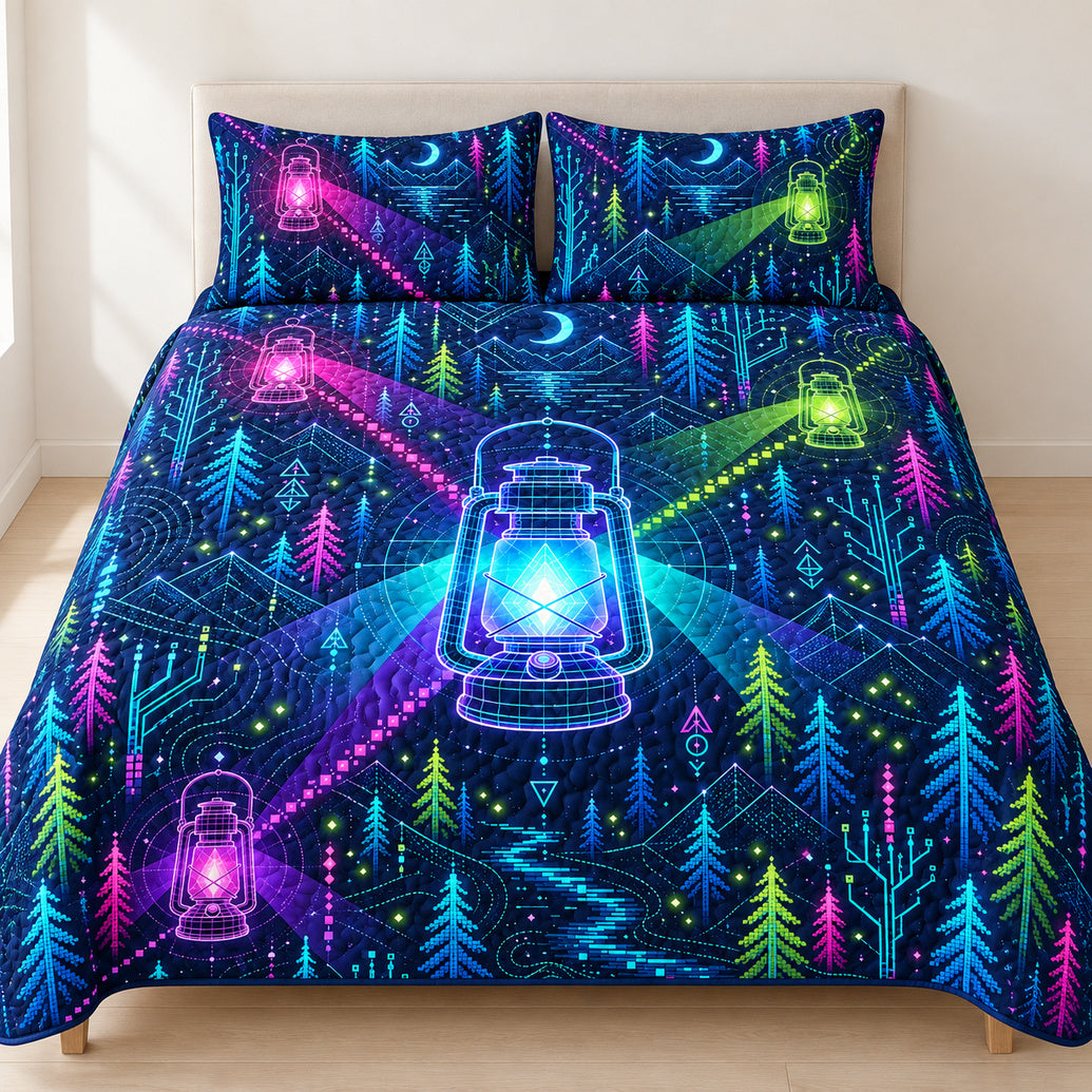 Neon Ranger Lantern Circuit Bedding Set