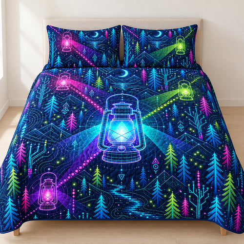 Neon Ranger Lantern Circuit Bedding Set