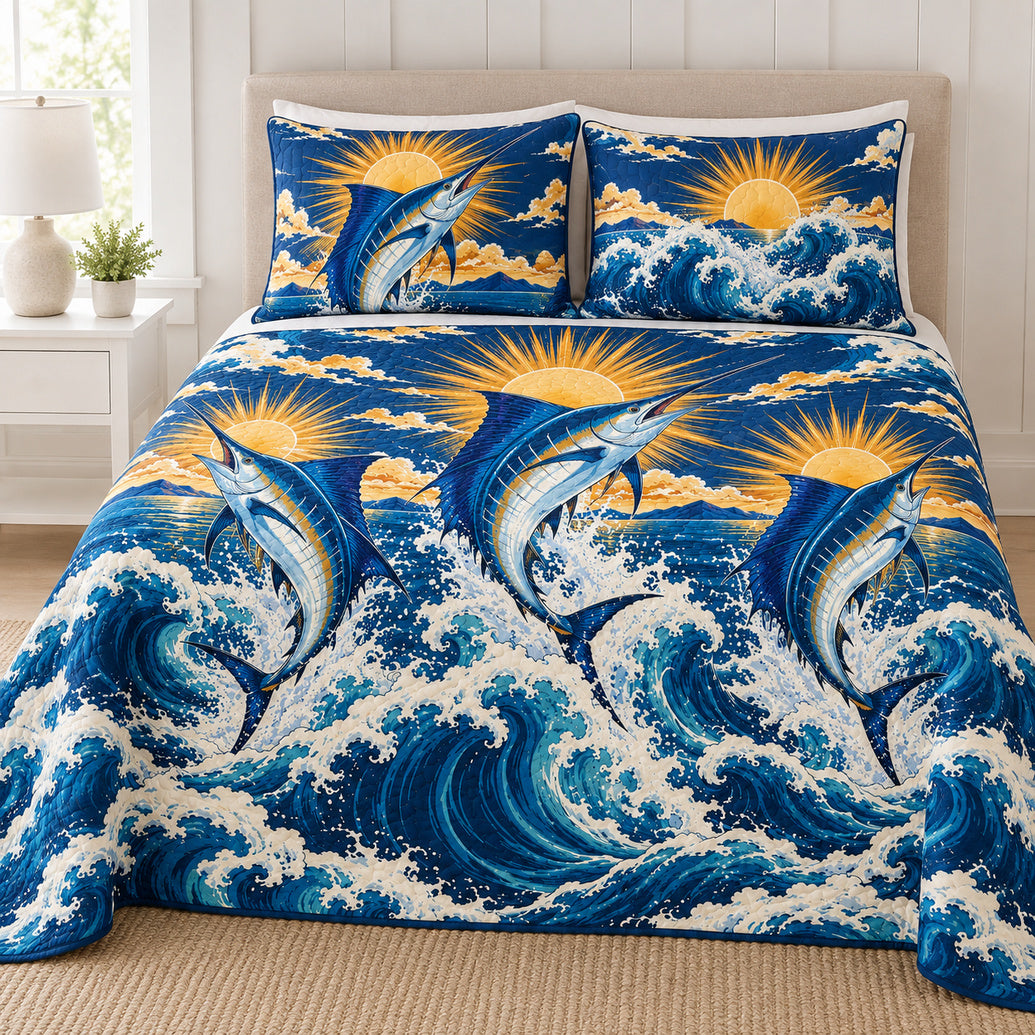 Marlin Sunburst Breakers Bedding Set