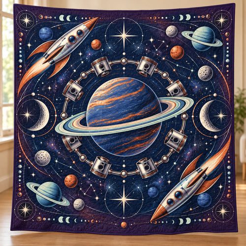 Orbital Piston Expedition Quilt Blanket
