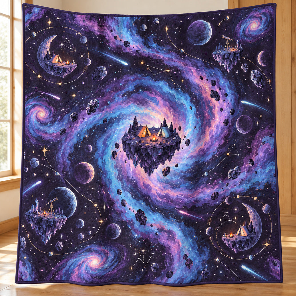Nebula Campsite Atlas Quilt Blanket