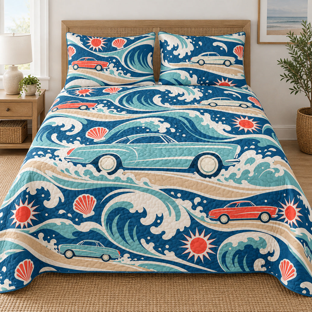 Pacific Chrome Breakers Bedding Set