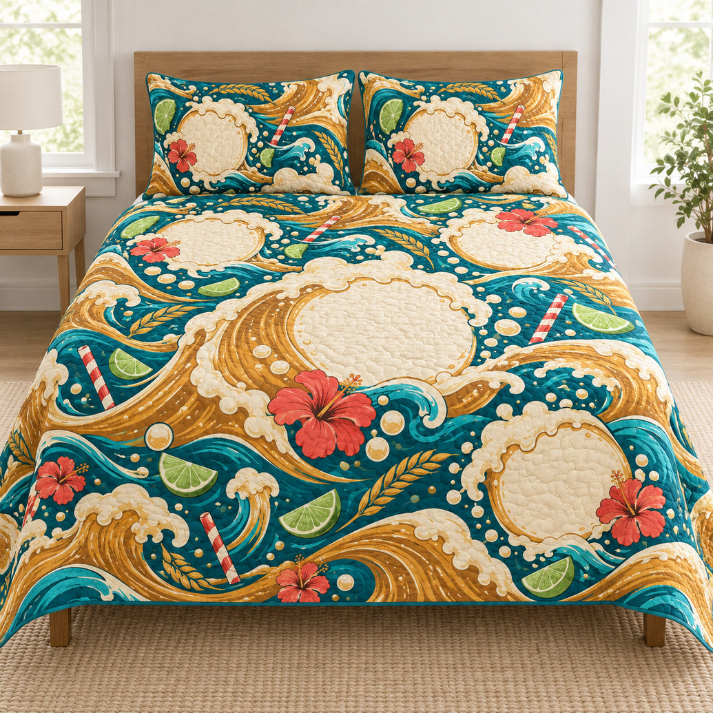 Hoppy High Tide Portrait Bedroom Bedding Set