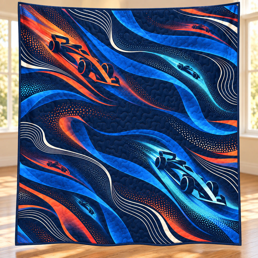 Liquid Apex Motion Study Quilt Blanket