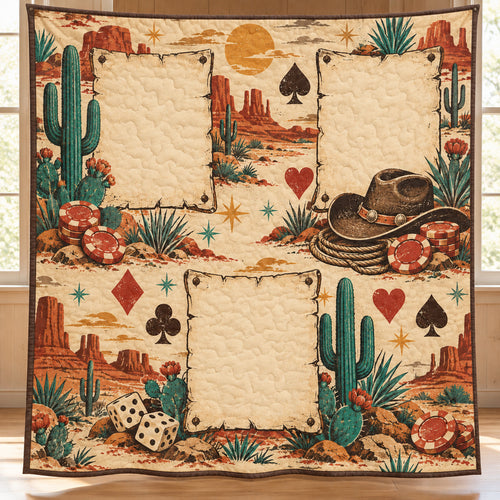 Desert Jackpot Portraits Quilt Blanket