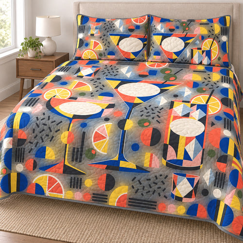 Cocktail Facet Cameo Bedroom Bedding Set