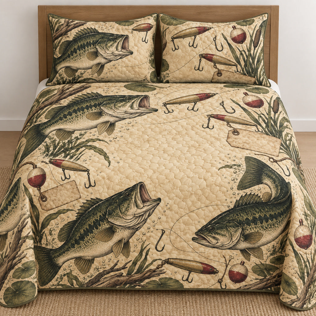 Heritage Bass Tackle Cabinet Bedding Set