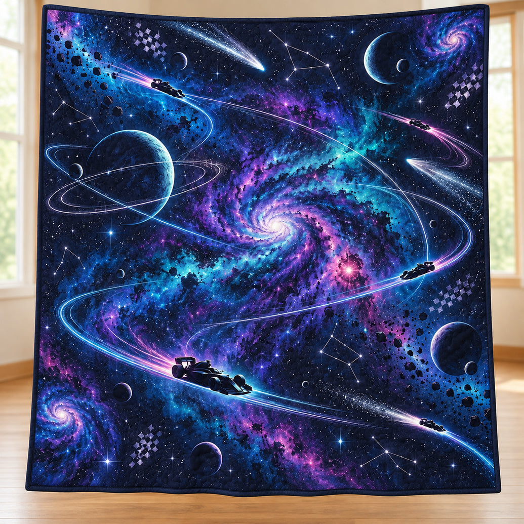 Nebula Open-Wheel Relay Quilt Blanket