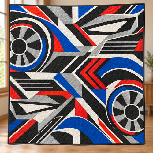 Vector Torque Mosaic Quilt Blanket