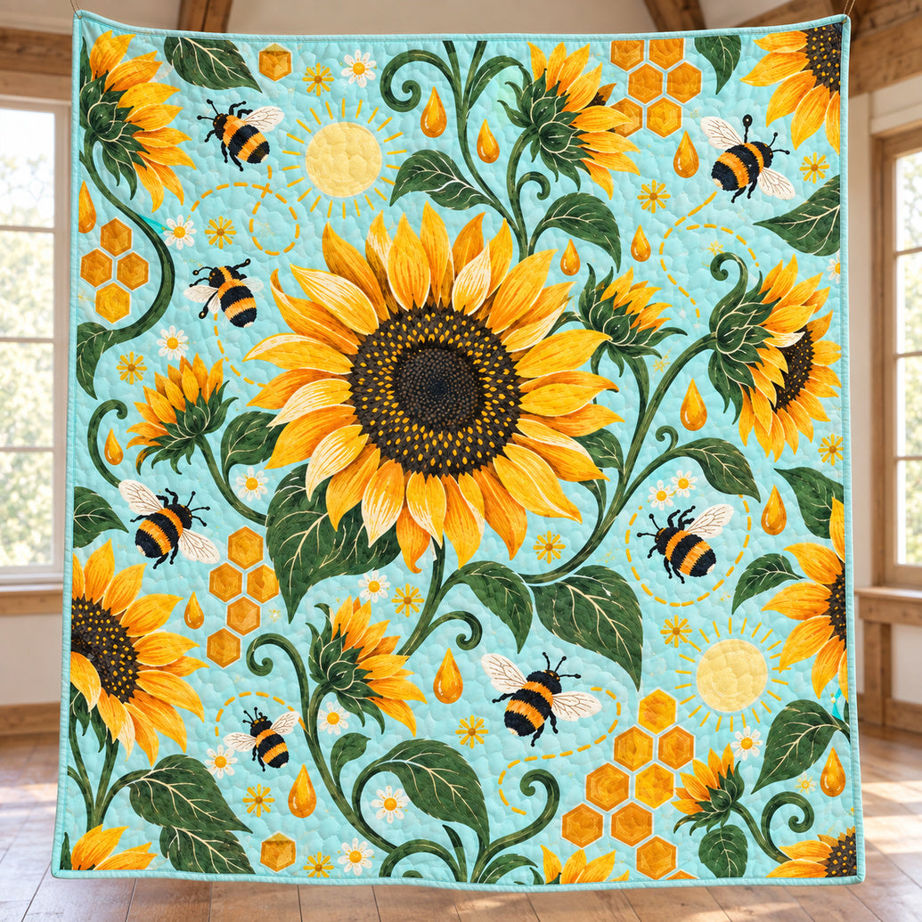 Honeycomb Daybreak Quilt Blanket
