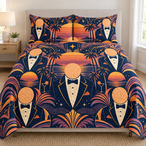 Dapper Afterglow Portrait Bedroom Bedding Set