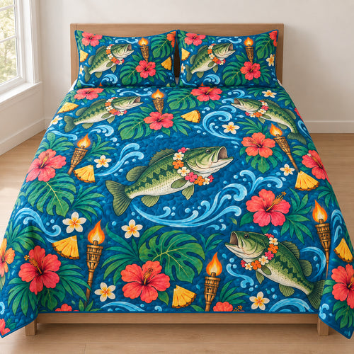 Bass Luau Lanterns Bedding Set