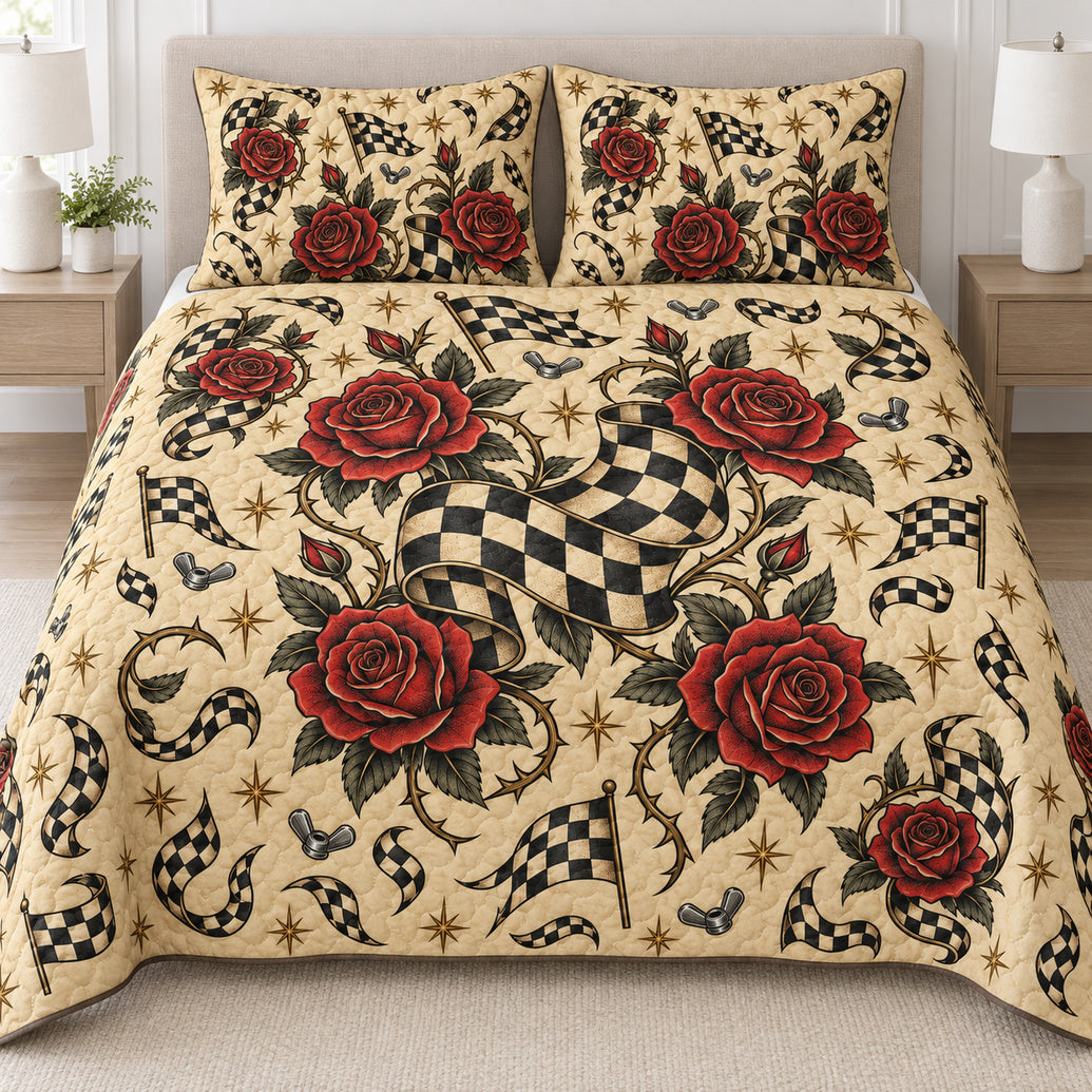 Rose Flag Victory Lap Bedding Set