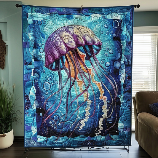 Ocean Whispers Quilted Blanket - Throw (55" x 60")
