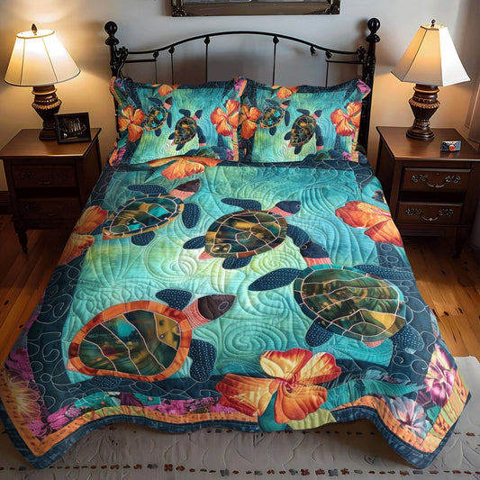 Ocean Breeze 3-Piece Quilted Bedding Set - Single (59" x 70")