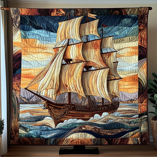 Ocean Dream Quilted Blanket - Throw (55" x 60")