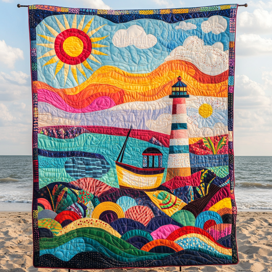 Ocean Embrace Quilted Blanket - Throw (55" x 60")