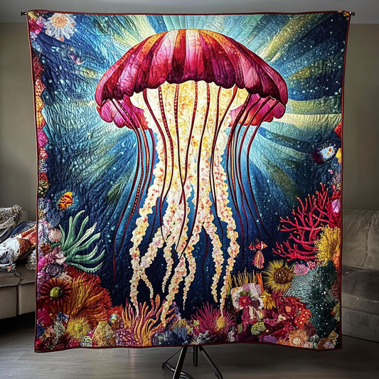 Ocean Glow Symphony Quilted Blanket - Baby (30" x 40")