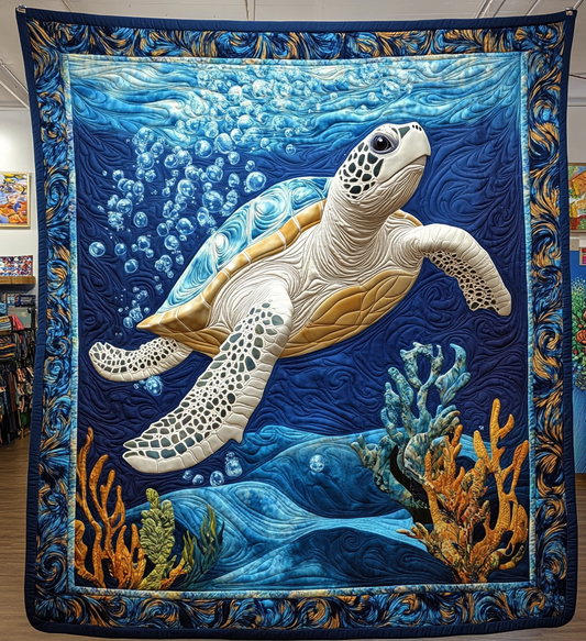 Ocean Wanderer Quilted Blanket - Baby (30" x 40")