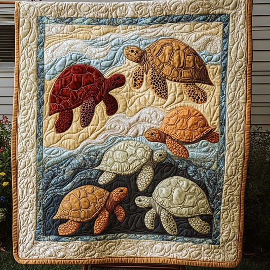 Ocean Wanderer Quilted Blanket - Baby (30" x 40")