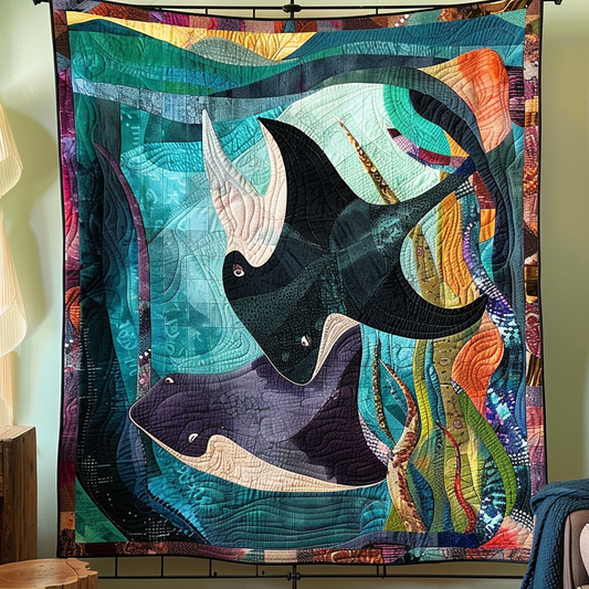 Oceanic Dreams Quilted Blanket - Throw (55" x 60")