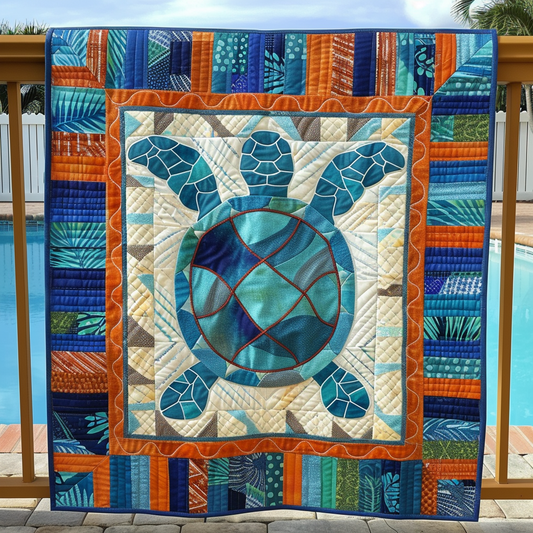 Oceanic Odyssey Quilted Blanket - Throw (55" x 60")