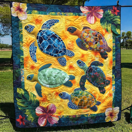 Oceanic Escape Quilted Blanket - Throw (55" x 60")