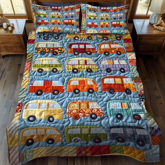 Outdoor Oasis 3-Piece Quilted Bedding Set - Single (59" x 70")