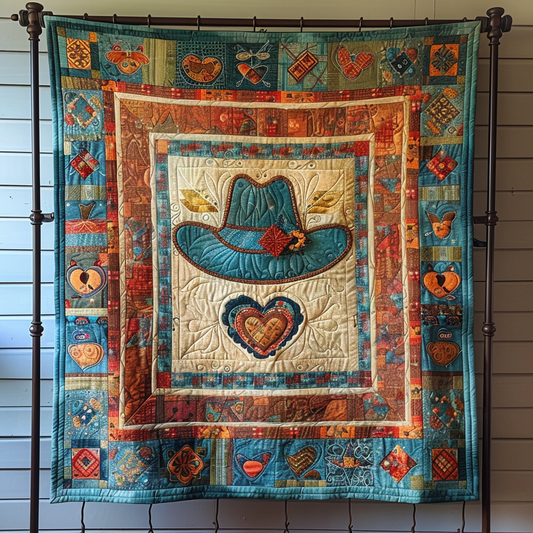 Outlaw Ornament Quilted Blanket - Throw (55" x 60")