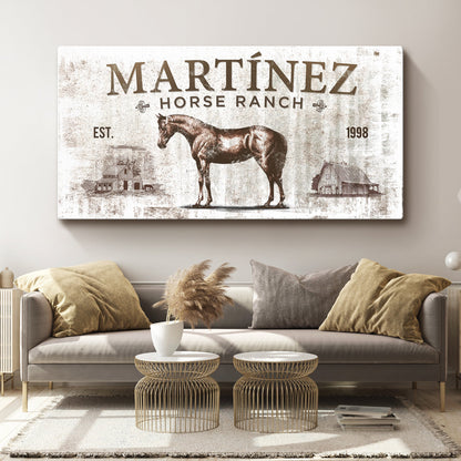 Vintage Horse Ranch Sign