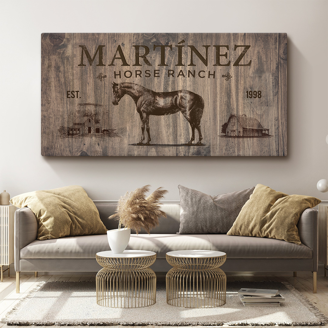 Vintage Horse Ranch Sign V