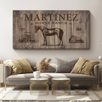 Vintage Horse Ranch Sign V