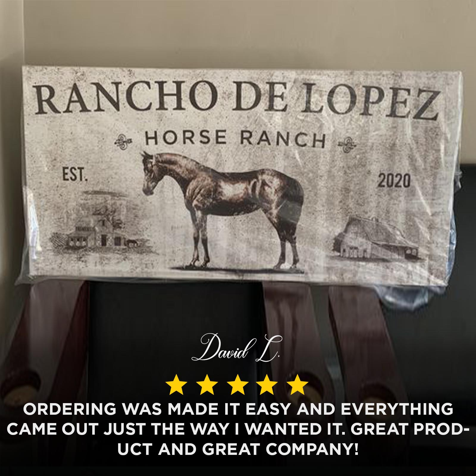 Vintage Horse Ranch Sign