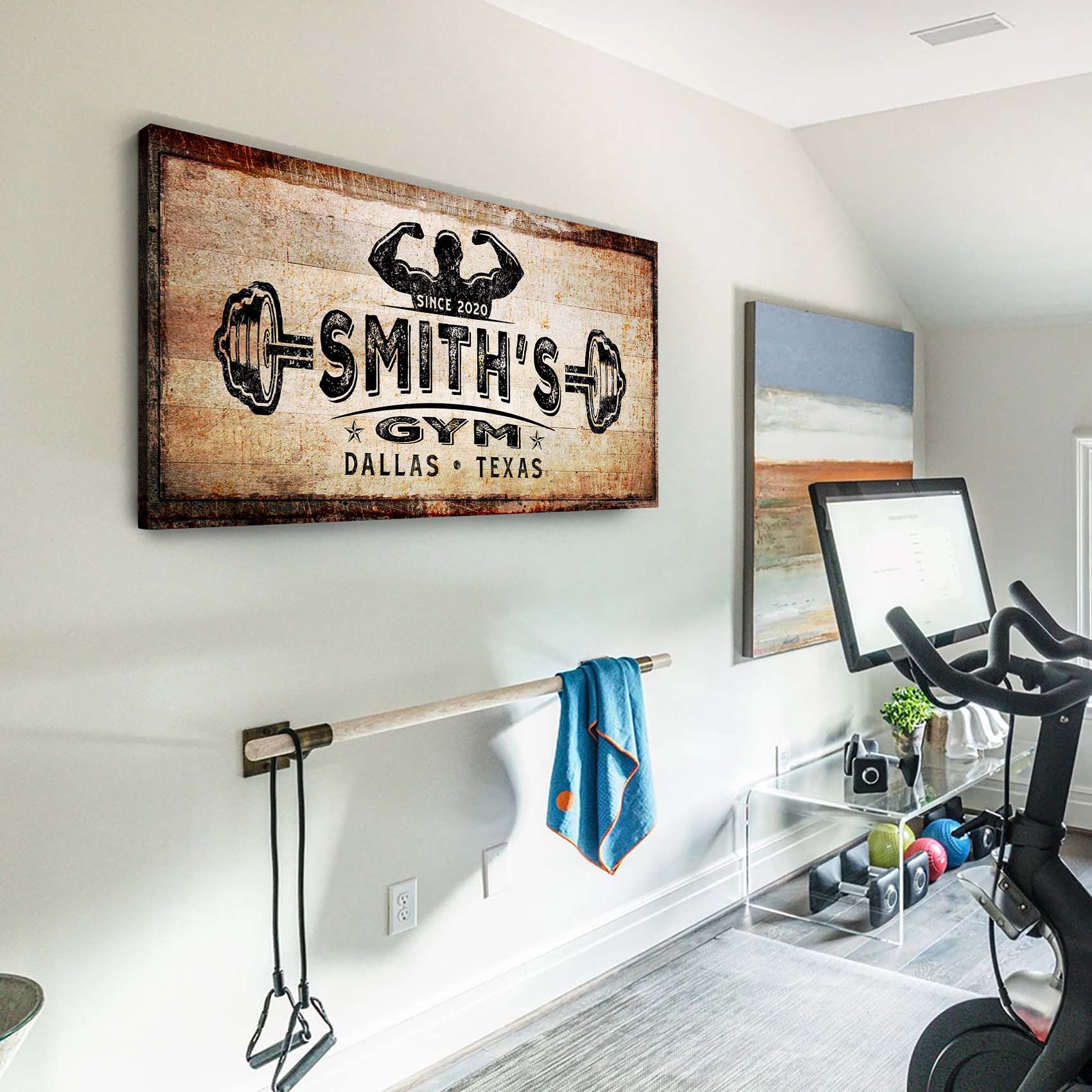 Gym Sign III - Style 1 - canvas