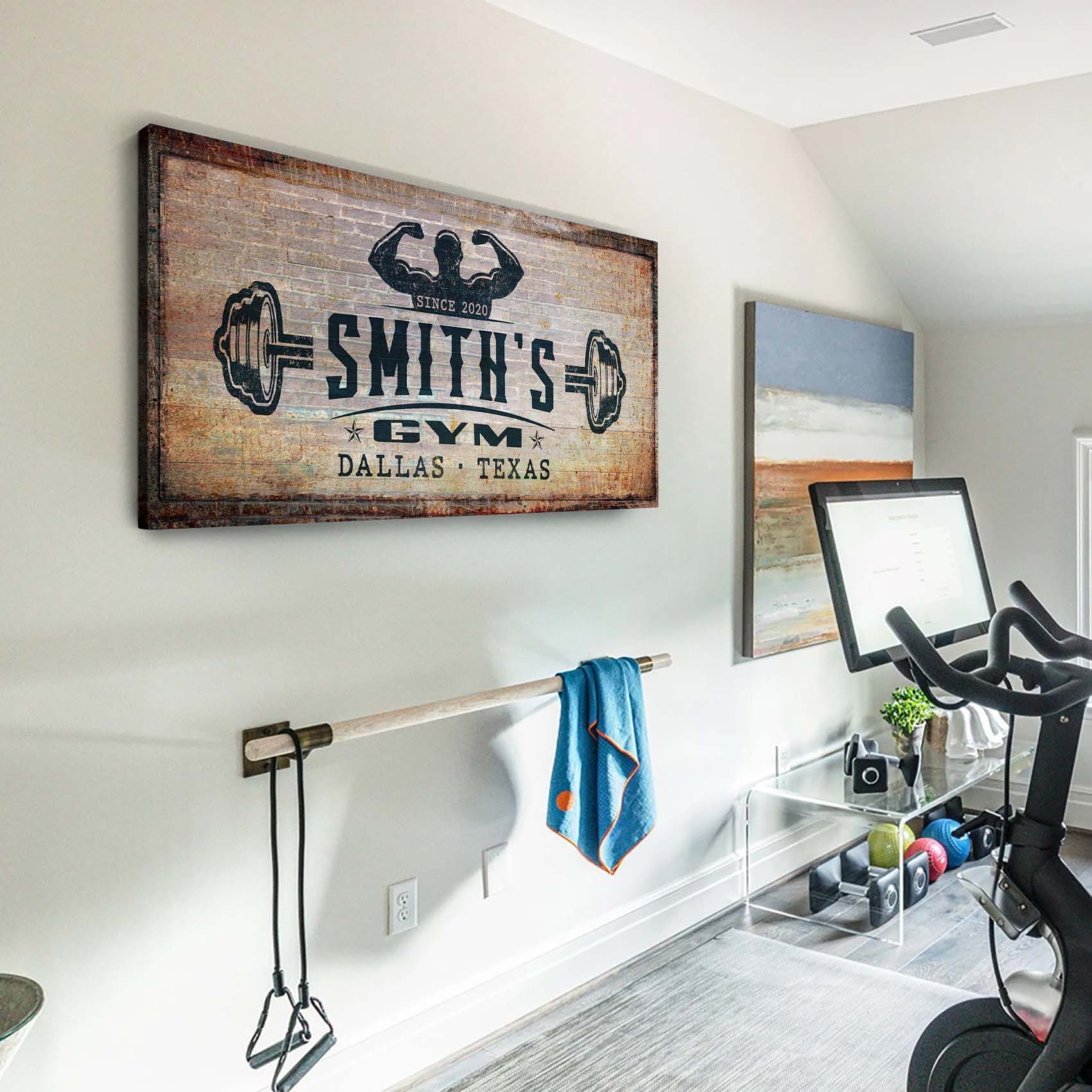Gym Sign V - canvas