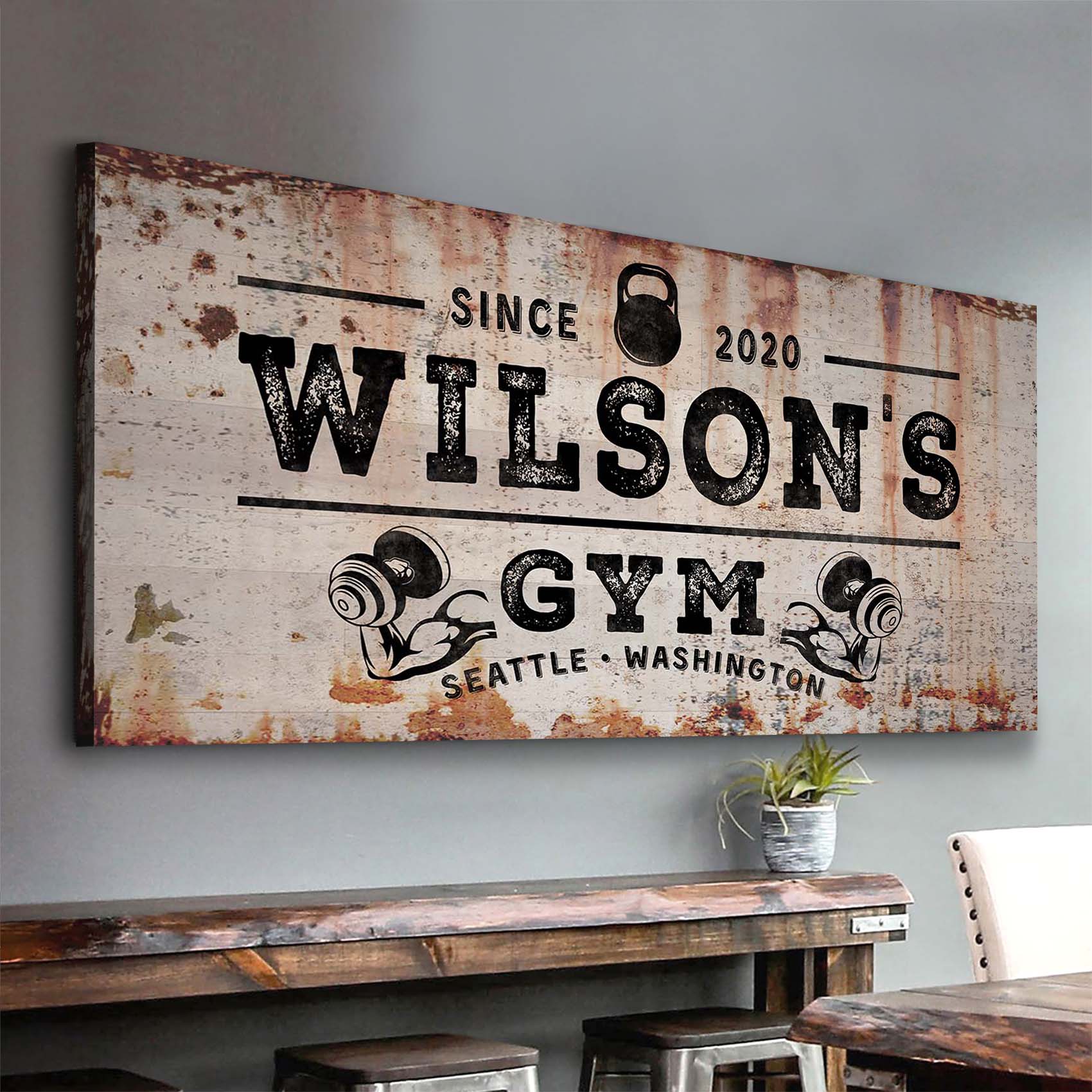 Gym Sign VI - canvas