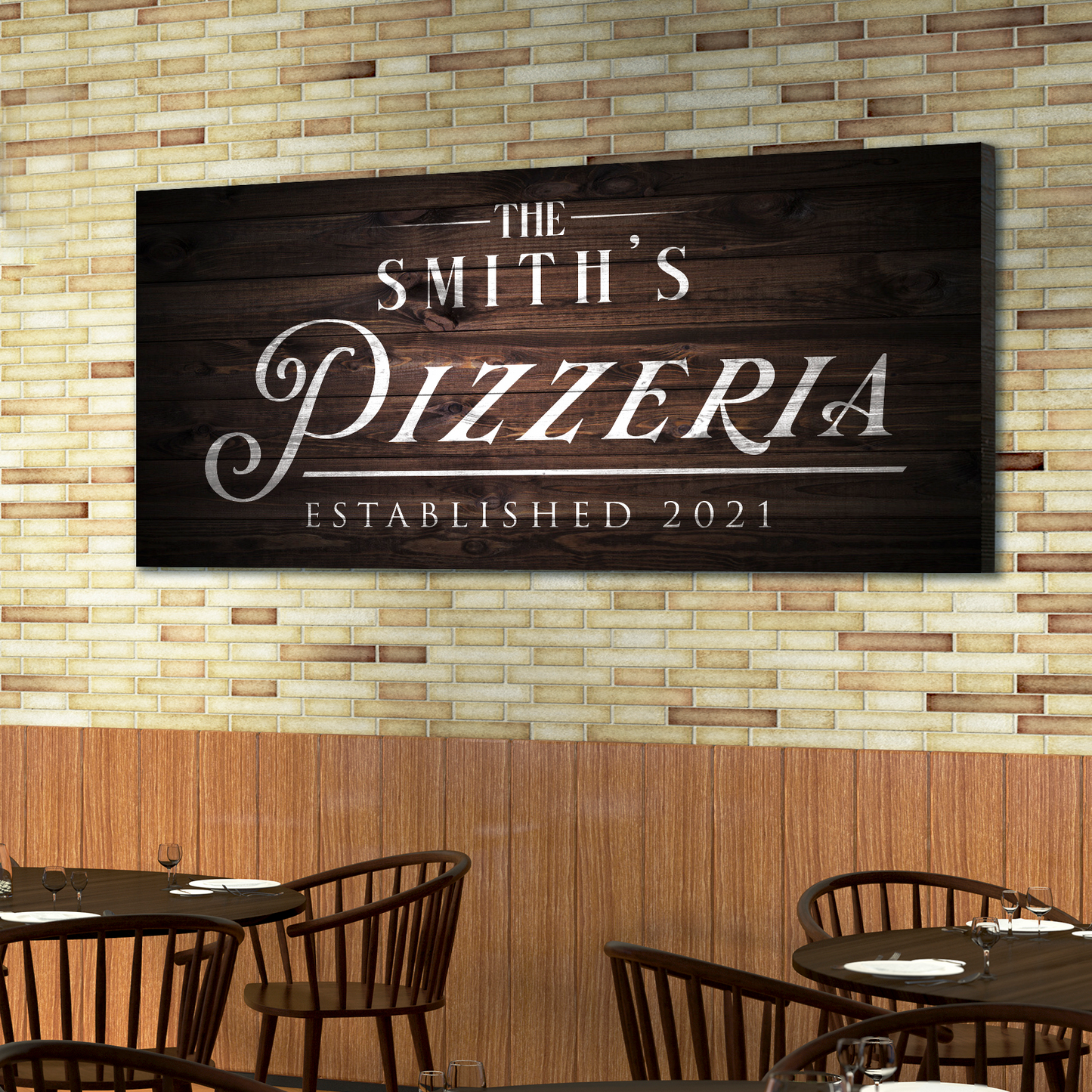 Pizzeria Sign - canvas