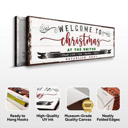 Welcome To Christmas Sign