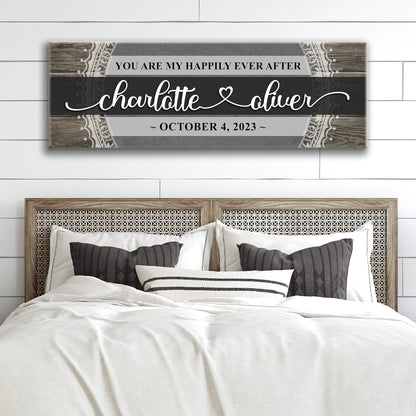 Personalized Happily Ever After Couple Sign VI