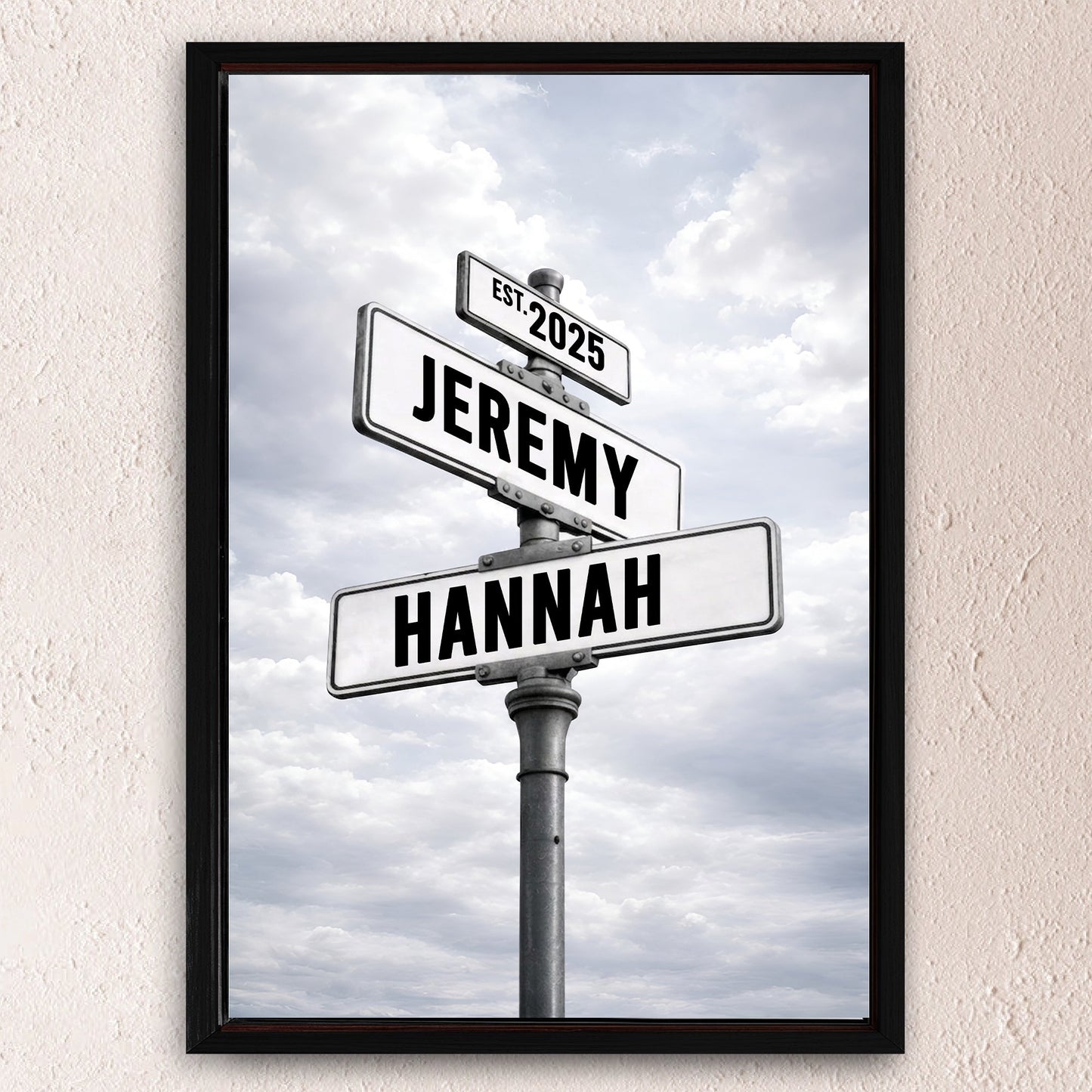 Personalized Family Street Name Wall Sign