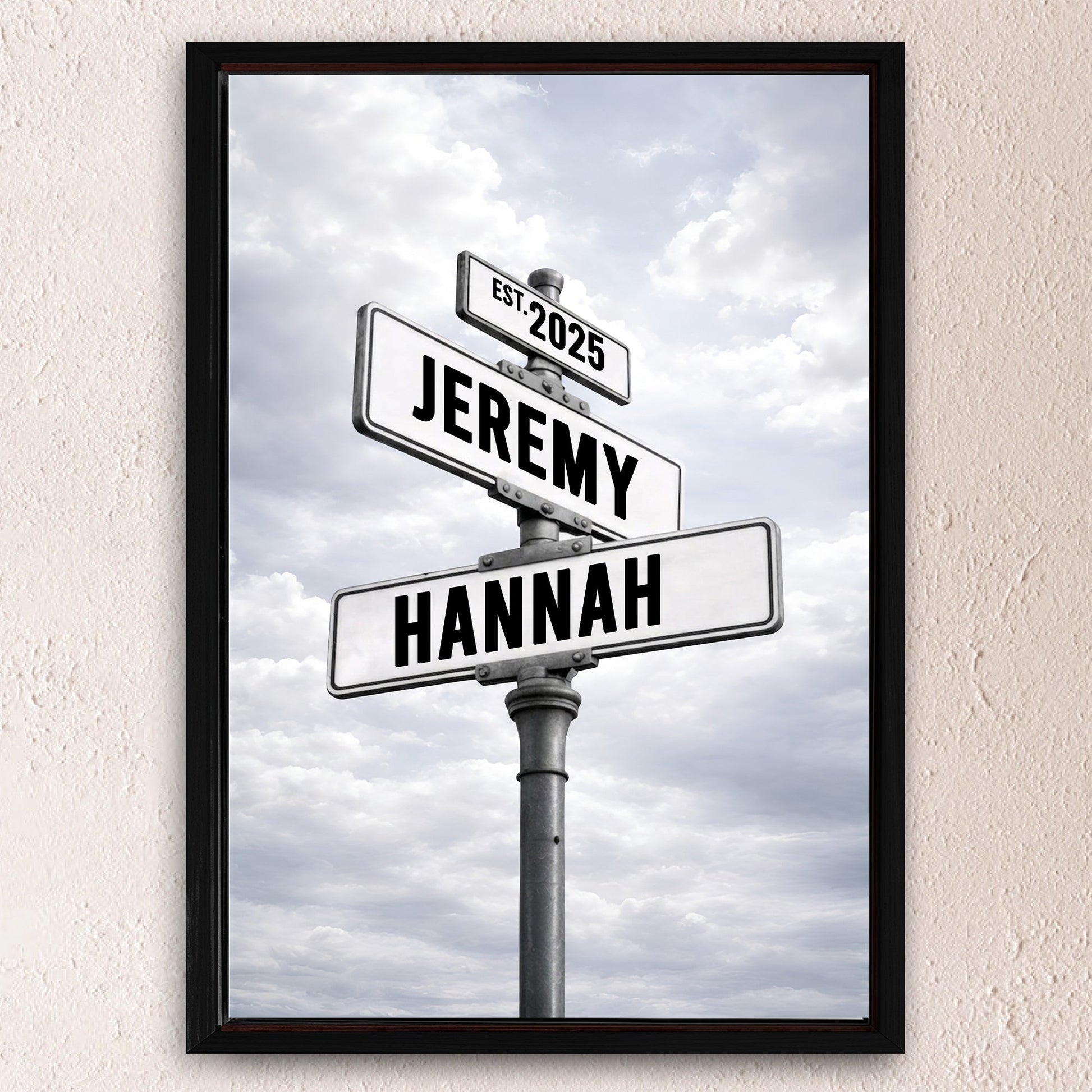 Personalized Family Street Name Wall Sign