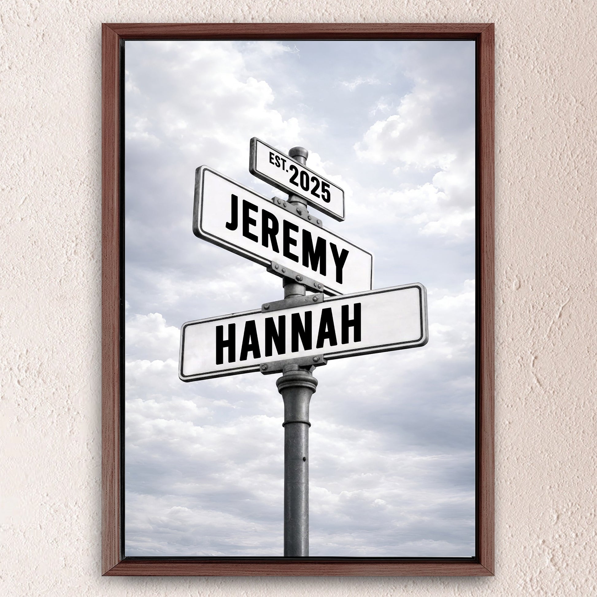 Personalized Family Street Name Wall Sign