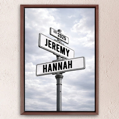 Personalized Family Street Name Wall Sign