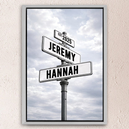Personalized Family Street Name Wall Sign
